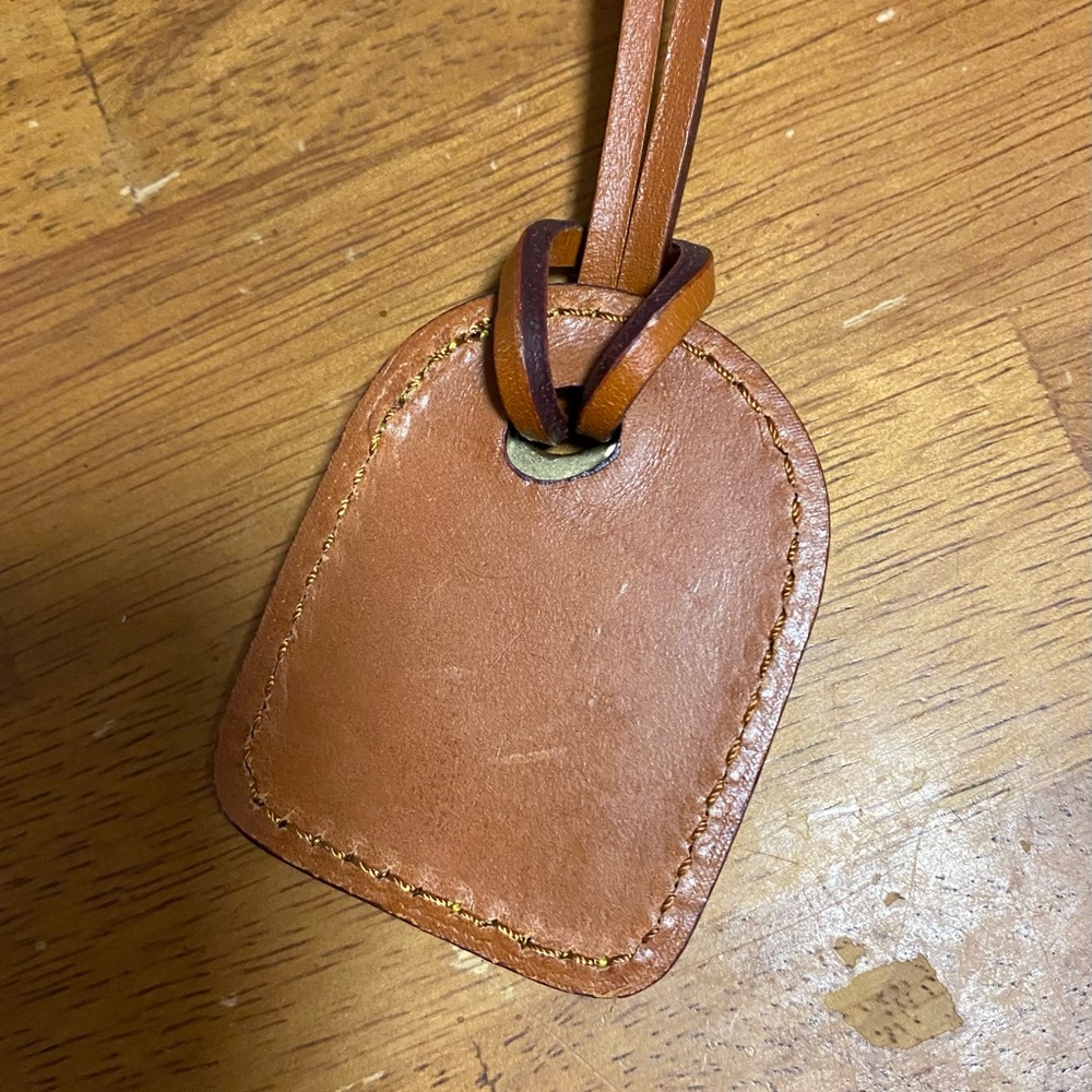 Dooney & Bourke Hang Tag2 Brass and Leather. - Picture 2 of 2